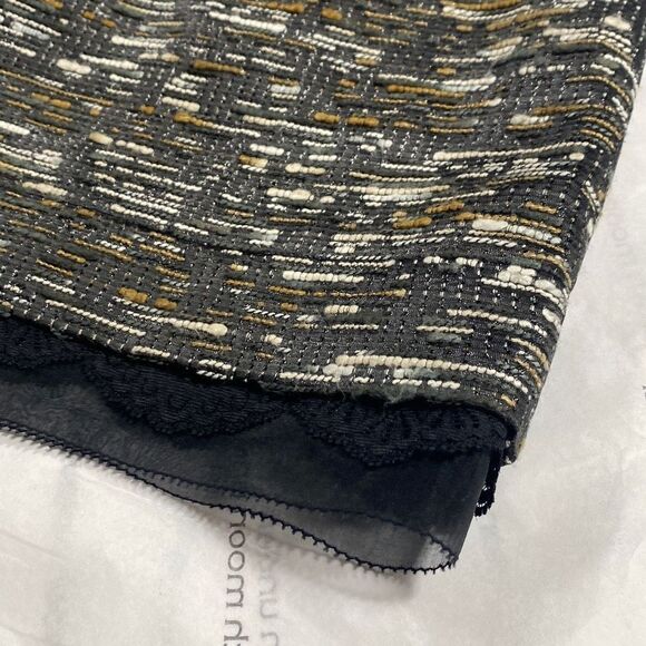 Aysha Tweed Sleeveless Dressy Mini Dress Metallic Weave Black Multi Size 2 - Picture 11 of 16